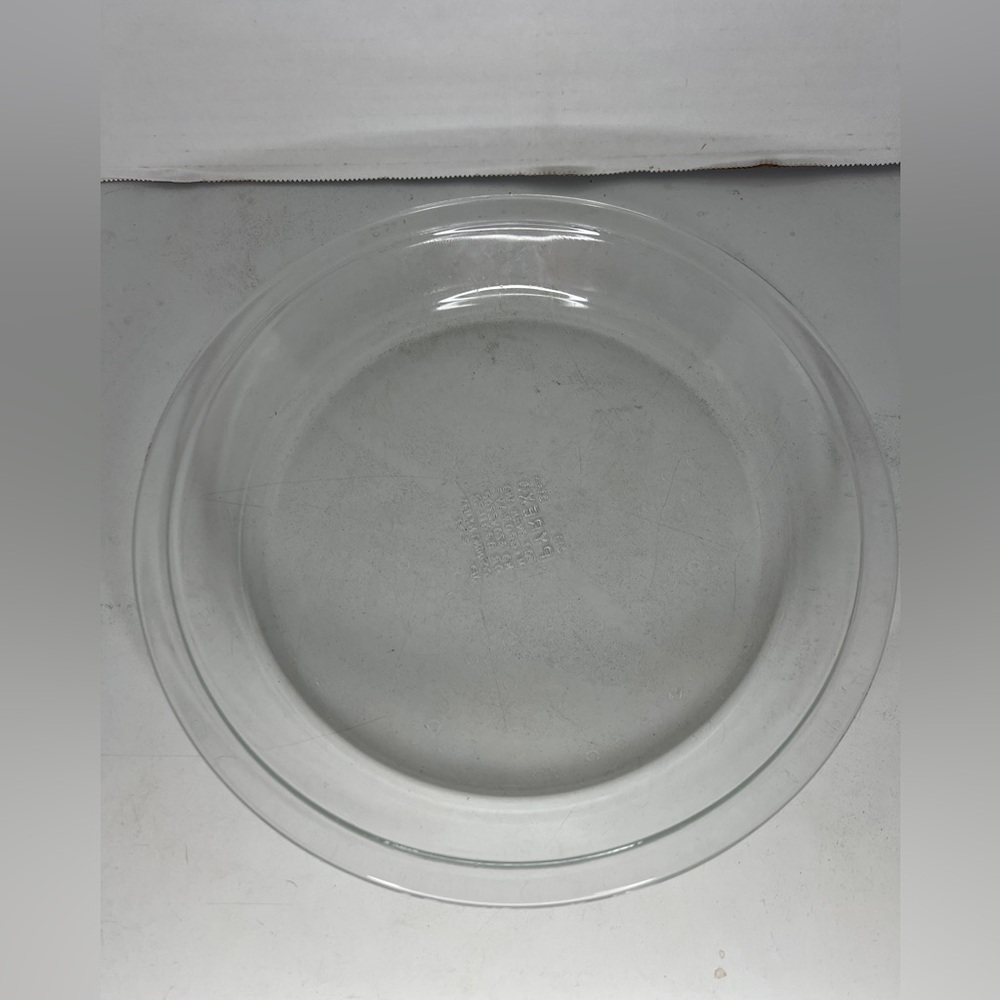 Vintage Pyrex Clear Glass 9” Pie Plate Pan 209 Holiday Baking Dessert